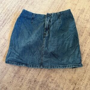 Classic Blue Denim Mini Skirt